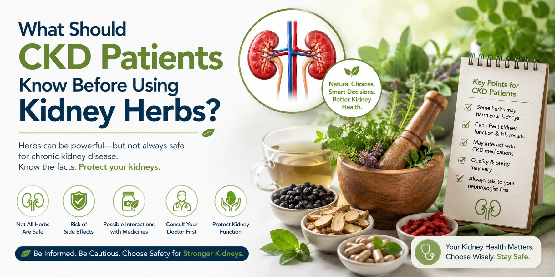 What Should CKD Patients Know Before Using Kidney Herbs?